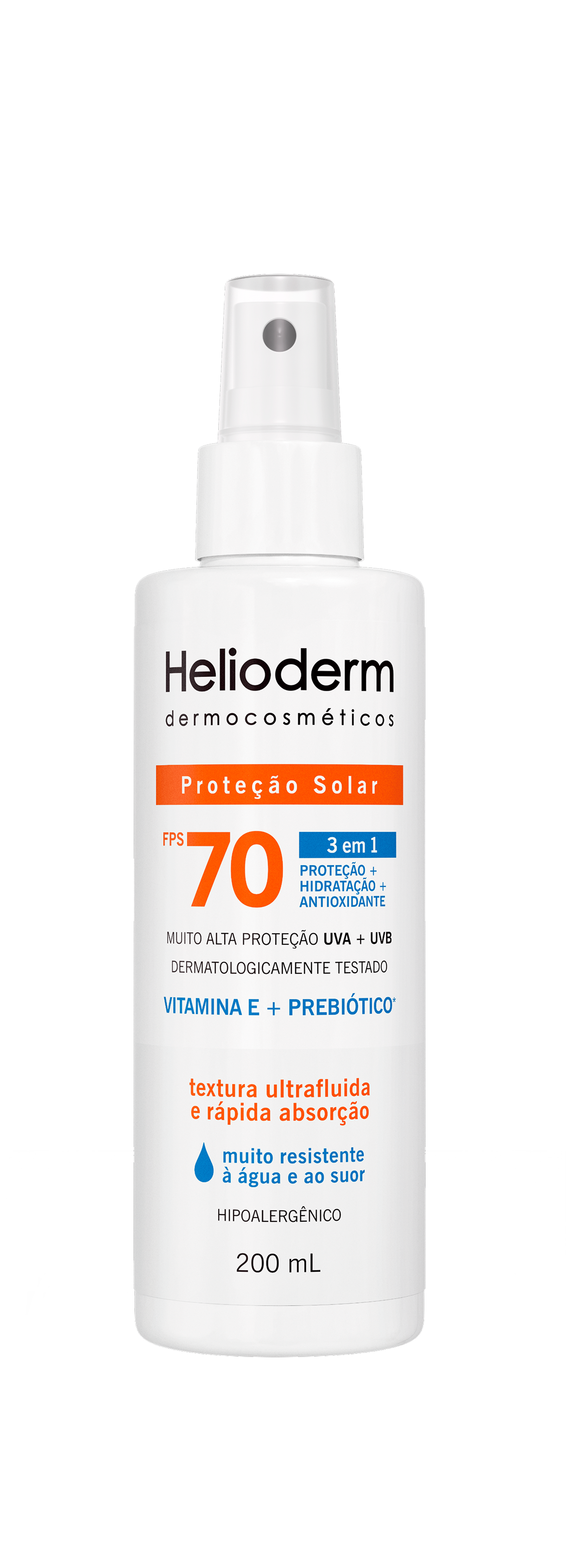 Helioderm aerossol FPS 70 - 200ml