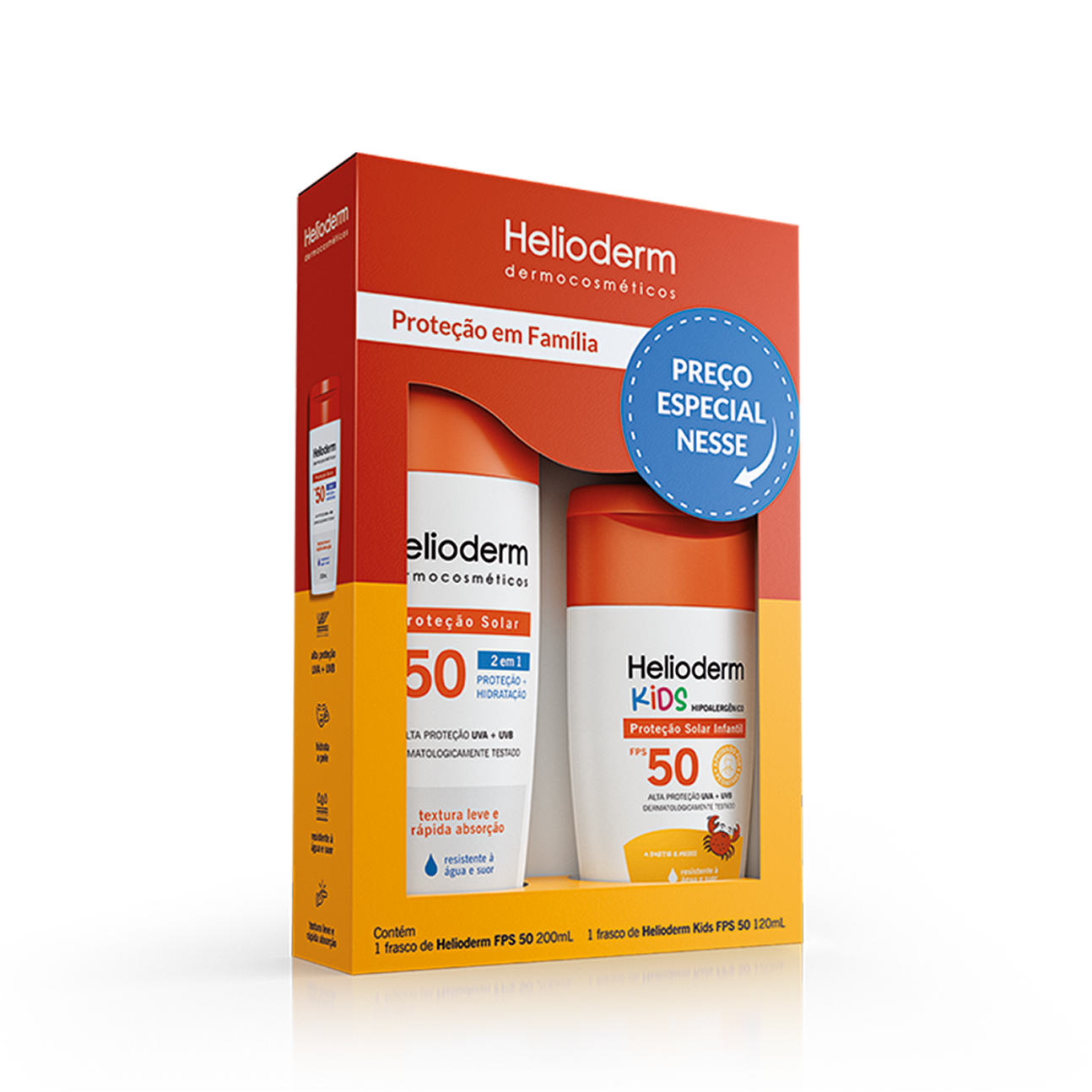 Helioderm Kit FPS 50 + FPS 50 Kids