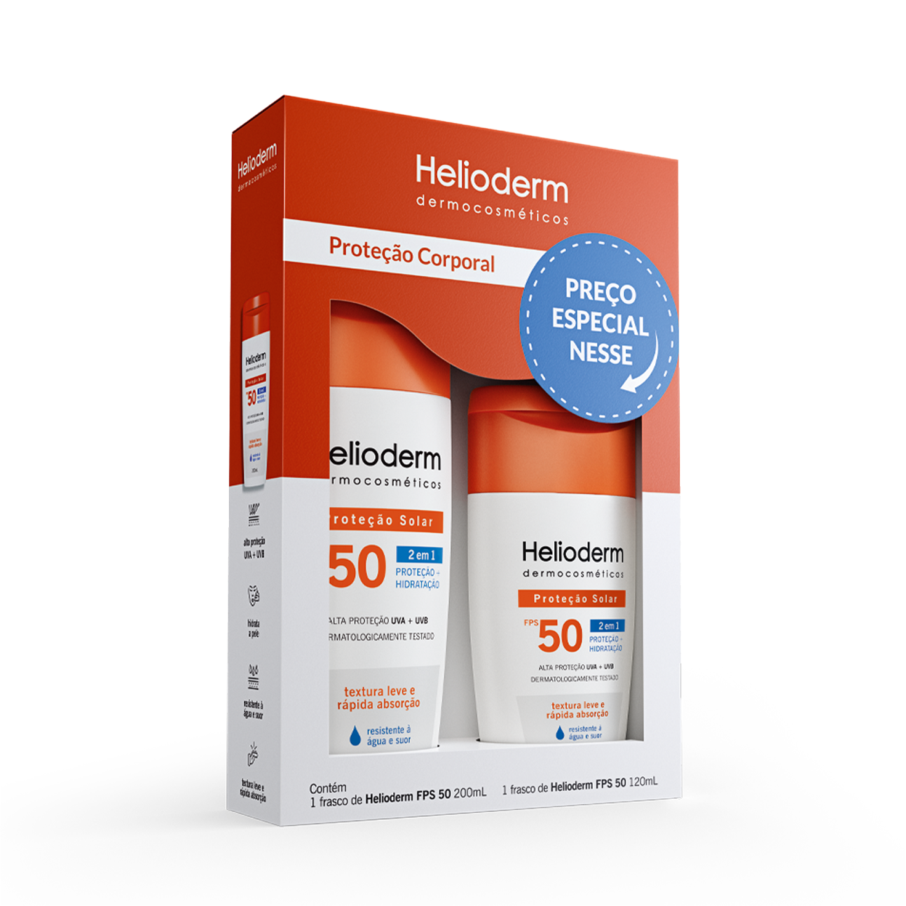 Helioderm Kit FPS 50 200ml + FPS 50 120ml