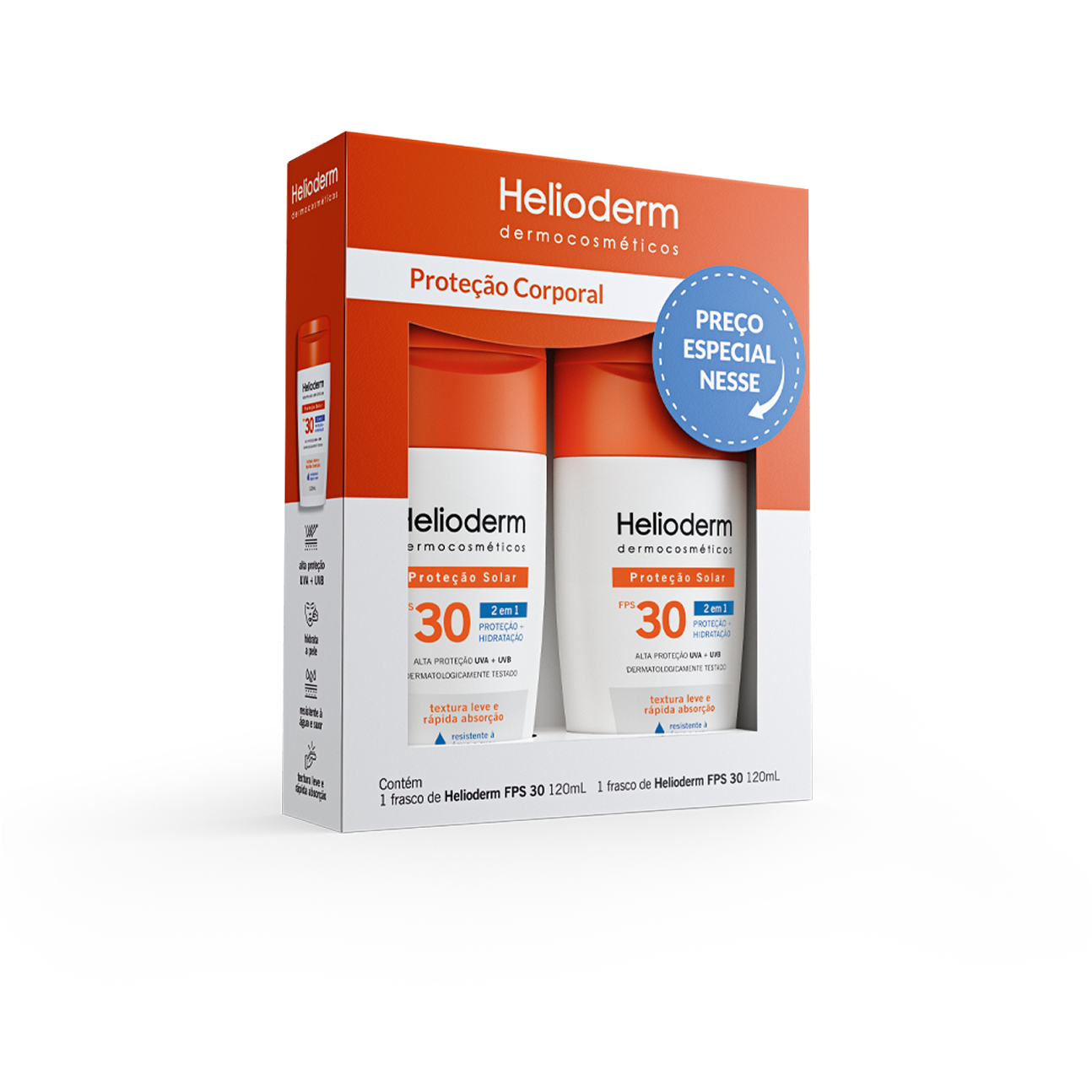 Helioderm Kit FPS 30 120ml + FPS 30 120ml